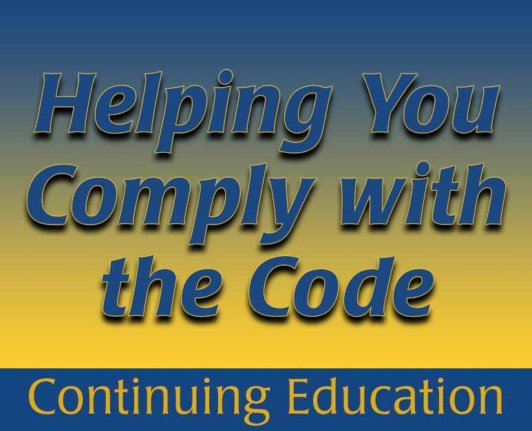 Helping You Comply With The Code